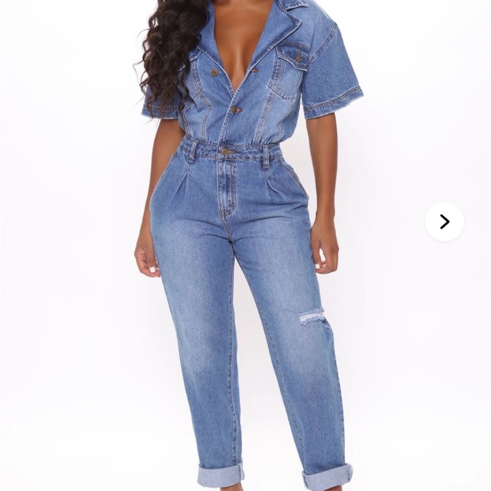 Blue Denim Jean Jumpsuit